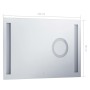 Espejo de pared de baño con LED y sensor táctil 100x60 cm de vidaXL, Espejos - Ref: Foro24-144741, Precio: 139,46 €, Descuent...