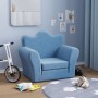 Blaues Kinderschlafsofa aus weichem Plüsch von , Baby- und Kleinkindmöbel - Ref: Foro24-357056, Preis: 36,68 €, Rabatt: %