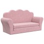 Sofá cama para niños de 2 plazas felpa suave rosa de , Mobiliario para bebés y niños pequeños - Ref: Foro24-357063, Precio: 8...