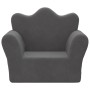 Soft plush gray anthracite children's sofa by , Baby and Toddler Furniture - Ref: Foro24-357042, Price: 36,12 €, Discount: %