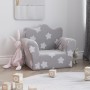 Weiches Plüsch-Kindersofa hellgrau mit Sternen von , Baby- und Kleinkindmöbel - Ref: Foro24-357040, Preis: 36,12 €, Rabatt: %