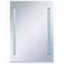 Espejo de pared de baño con LED y estante 50x70 cm de vidaXL, Espejos - Ref: Foro24-144714, Precio: 98,64 €, Descuento: %