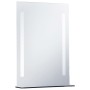 Espejo de pared de baño con LED y estante 50x70 cm de vidaXL, Espejos - Ref: Foro24-144714, Precio: 98,64 €, Descuento: %