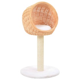 Cat scratcher with natural willow wood and sisal post by vidaXL, Cat furniture - Ref: Foro24-170726, Price: 69,10 €, Discount: %