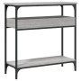 Mesa consola estante madera ingeniería Sonoma gris 75x29x75 cm de , Mesas auxiliares - Ref: Foro24-837715, Precio: 46,99 €, D...