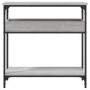 Mesa consola estante madera ingeniería Sonoma gris 75x29x75 cm de , Mesas auxiliares - Ref: Foro24-837715, Precio: 45,42 €, D...