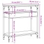 Mesa consola estante madera ingeniería Sonoma gris 75x29x75 cm de , Mesas auxiliares - Ref: Foro24-837715, Precio: 45,42 €, D...