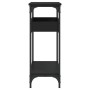 Mesa consola con estante madera ingeniería negra 100x29x75 cm de , Mesas auxiliares - Ref: Foro24-837717, Precio: 56,99 €, De...