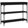 Console table with black shelves 100x30x80 cm by , Side tables - Ref: Foro24-837807, Price: 52,97 €, Discount: %