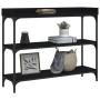 Console table with black shelves 100x30x80 cm by , Side tables - Ref: Foro24-837807, Price: 52,97 €, Discount: %