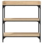 Console table with Sonoma oak shelves 75x30x80 cm by , Side tables - Ref: Foro24-837813, Price: 46,57 €, Discount: %