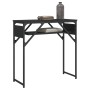 Console table with black engineered wood shelf 75x30x75 cm by , Side tables - Ref: Foro24-837797, Price: 36,48 €, Discount: %