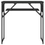 Mesa consola con estante madera ingeniería negra 75x30x75 cm de , Mesas auxiliares - Ref: Foro24-837797, Precio: 36,48 €, Des...