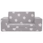 2-Sitzer Kindersofa weicher hellgrauer Plüsch mit Sternen von , Baby- und Kleinkindmöbel - Ref: Foro24-357028, Preis: 50,53 €...