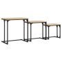 Stapelbare Couchtische 3 Stk. Holzwerkstoff Sonoma Eiche von , Couchtisch - Ref: Foro24-837818, Preis: 36,52 €, Rabatt: %