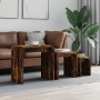 Stackable coffee tables, set of 3, engineered wood in smoked oak. by , Coffee table - Ref: Foro24-837824, Price: 46,40 €, Dis...