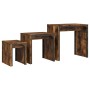 Stackable coffee tables, set of 3, engineered wood in smoked oak. by , Coffee table - Ref: Foro24-837824, Price: 46,40 €, Dis...