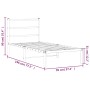 Estructura de cama con cabecero metal negro 90x190 cm de , Camas y somieres - Ref: Foro24-355357, Precio: 61,14 €, Descuento: %