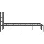 Estructura de cama con cabecero metal negro 120x190 cm de , Camas y somieres - Ref: Foro24-355362, Precio: 92,48 €, Descuento: %