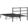 Bettgestell mit schwarzem Metallkopfteil 120x190 cm von , Betten und Lattenroste - Ref: Foro24-355362, Preis: 82,69 €, Rabatt: %