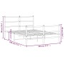 Estructura de cama con cabecero y estribo metal negro 140x190cm de , Camas y somieres - Ref: Foro24-355383, Precio: 96,99 €, ...