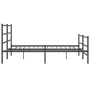 Estructura de cama con cabecero y estribo metal negro 183x213cm de , Camas y somieres - Ref: Foro24-355388, Precio: 110,58 €,...