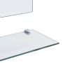 Espejo de pared con estante de vidrio templado 80x60 cm de vidaXL, Espejos - Ref: Foro24-249442, Precio: 42,28 €, Descuento: %