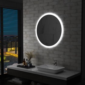 Badezimmerspiegel mit LED 80 cm von vidaXL, Spiegel - Ref: Foro24-144725, Preis: 120,23 €, Rabatt: %