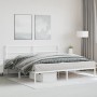 Metal bed frame with white headboard 180x200 cm by , Beds and slatted bases - Ref: Foro24-355418, Price: 98,99 €, Discount: %