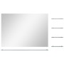 Espejo de pared con 5 estantes plateado 80x60 cm de , Espejos - Ref: Foro24-326251, Precio: 50,09 €, Descuento: %