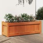 Outdoor planter made of solid pine wood, brown wax finish, 90x31x31 cm. by , Pots and planters - Ref: Foro24-837453, Price: 4...