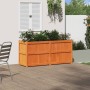 Outdoor planter made of solid pine wood, brown wax finish, 150x50x70 cm. by , Pots and planters - Ref: Foro24-837491, Price: ...