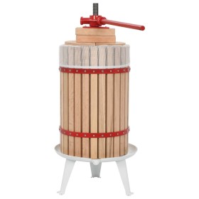 Prensa de vino y fruta con paño de tela 24 L madera de roble de vidaXL, Producción de vino - Ref: Foro24-144744, Precio: 135,...