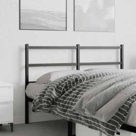 Black metal headboard 135 cm by , Headboards and footboards - Ref: Foro24-355397, Price: 29,35 €, Discount: %