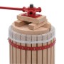 Wine and fruit press with cloth cloth 24 L oak wood by vidaXL, wine production - Ref: Foro24-144744, Price: 137,58 €, Discoun...