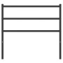 Black metal headboard 107 cm by , Headboards and footboards - Ref: Foro24-355395, Price: 23,21 €, Discount: %