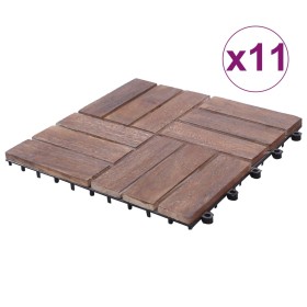 Terrace tiles 11 pcs recycled solid wood 30x30 cm by , Floors and carpets - Ref: Foro24-45745, Price: 86,99 €, Discount: %