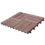 Terrace tiles 11 pcs recycled solid wood 30x30 cm by , Floors and carpets - Ref: Foro24-45745, Price: 86,99 €, Discount: %