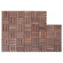 Terrace tiles 11 pcs recycled solid wood 30x30 cm by , Floors and carpets - Ref: Foro24-45745, Price: 86,99 €, Discount: %