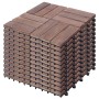 Terrace tiles 11 pcs recycled solid wood 30x30 cm by , Floors and carpets - Ref: Foro24-45745, Price: 86,99 €, Discount: %