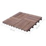 Terrace tiles 11 pcs recycled solid wood 30x30 cm by , Floors and carpets - Ref: Foro24-45745, Price: 86,99 €, Discount: %