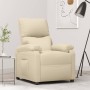 Sillón reclinable de tela crema de , Sillones - Ref: Foro24-340176, Precio: 219,99 €, Descuento: %