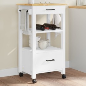 MONZA solid pine wood kitchen cart 48x40x90 cm by , Kitchen and dining carts - Ref: Foro24-376084, Price: 119,99 €, Discount: %