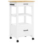 Carrito de cocina MONZA madera maciza de pino 48x40x90 cm de , Carros de cocina y comedor - Ref: Foro24-376084, Precio: 124,9...