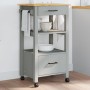 Carrito de cocina MONZA madera maciza de pino 48x40x90 cm de , Carros de cocina y comedor - Ref: Foro24-376086, Precio: 128,0...