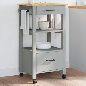 MONZA solid pine wood kitchen cart 48x40x90 cm by , Kitchen and dining carts - Ref: Foro24-376086, Price: 133,83 €, Discount: %