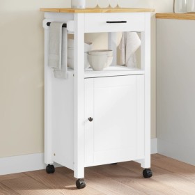 MONZA solid pine wood kitchen cart 48x40x90 cm by , Kitchen and dining carts - Ref: Foro24-376090, Price: 156,83 €, Discount: %