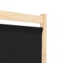 Divider screen with 4 black fabric panels 160x170x4 cm by vidaXL, Room dividers - Ref: Foro24-248184, Price: 71,63 €, Discoun...