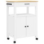 Carrito de cocina MONZA madera maciza de pino 60x40x90 cm de , Carros de cocina y comedor - Ref: Foro24-376099, Precio: 171,9...