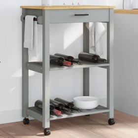 MONZA solid pine wood kitchen cart 60x40x90 cm by , Kitchen and dining carts - Ref: Foro24-376092, Price: 111,99 €, Discount: %